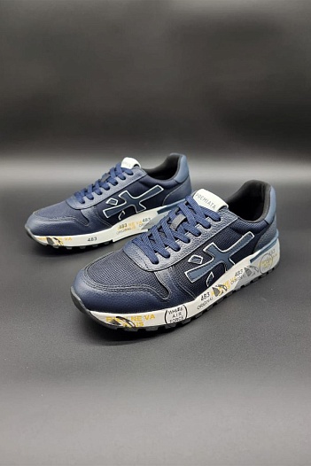 Комбинированные кроссовки Premiata Mick - Blue   