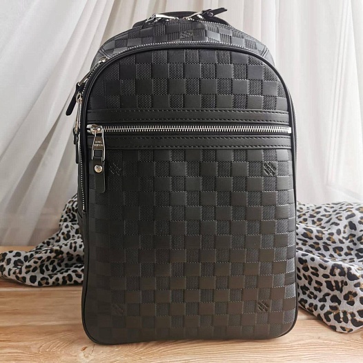 Кожаный рюкзак Louis Vuitton Michael Damier Infini 28x45x18 см   