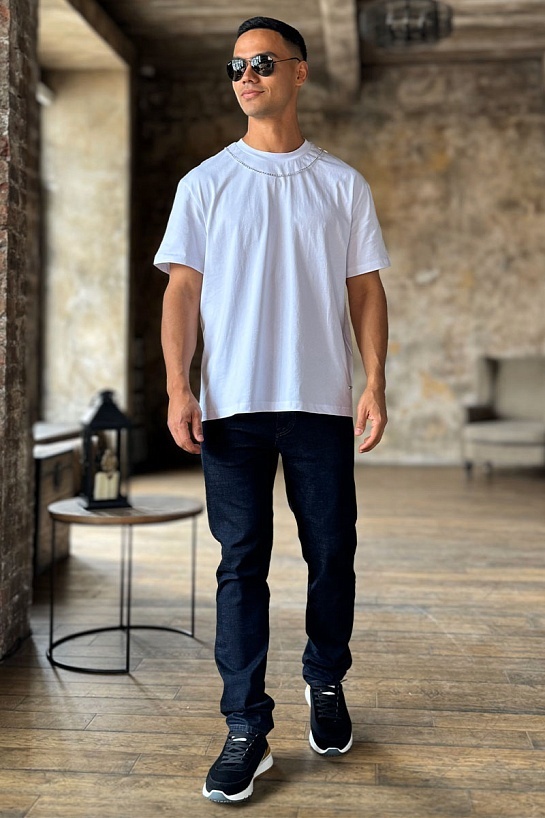 Белая оверсайз футболка Givenchy Chain