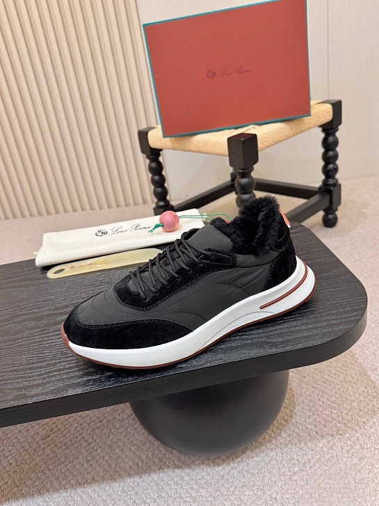 Кроссовки с мехом Loro Piana Week End Walk Evo premium