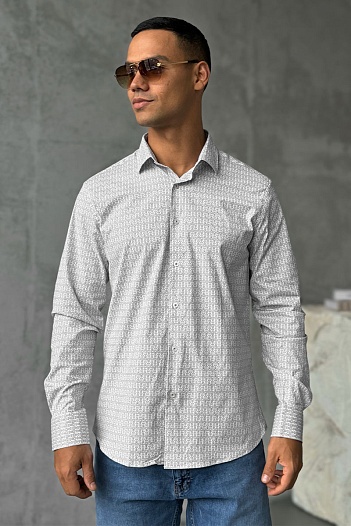 Мужская белая рубашка Armani Exchange   