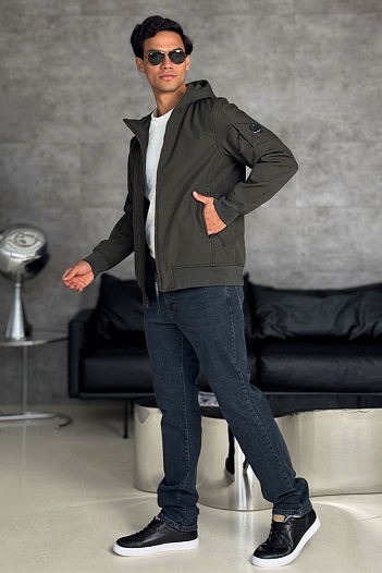 Зелёная ветровка C.P. Company Pro-Tek lens detail   