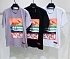 Фиолетовая оверсайз футболка Heron Preston abstract-print