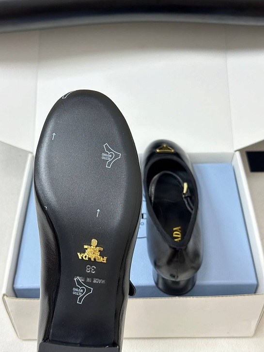 Женские кожаные туфли Prada premium