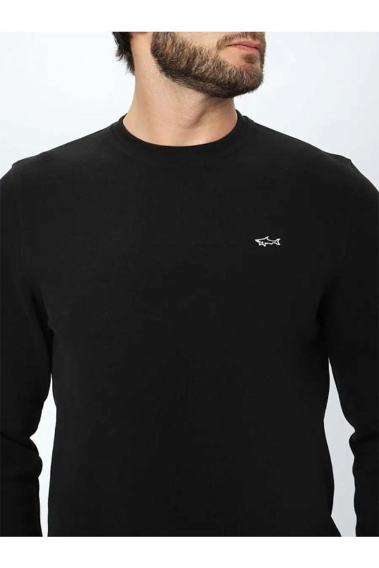 Мужской чёрный свитшот Paul & Shark