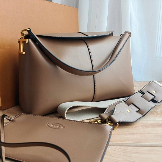 Женская сумка Tod's 33x16 см - Beige