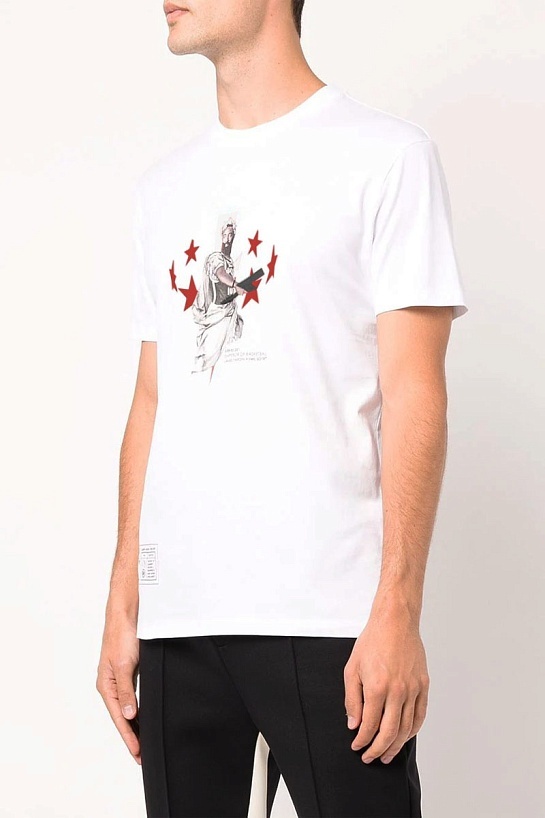 Белая оверсайз футболка Neil Barrett x James Harden