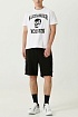 Мужская белая футболка Alexander McQueen Skull black logo-print