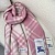 Шарф Burberry Check premium 182x30 см - Pink