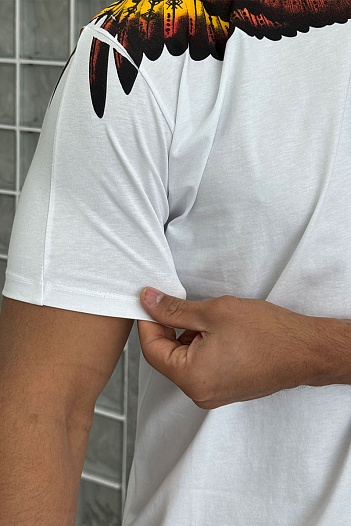 Белая футболка Marcelo Burlon County of Milan Solfolk Wings   