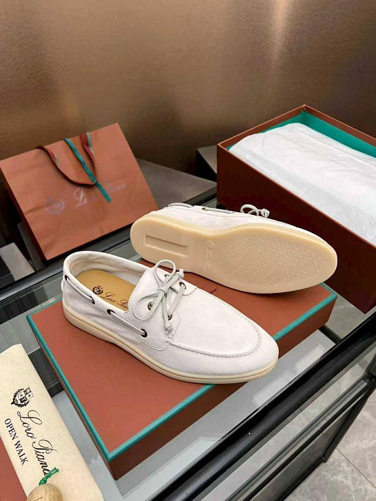 Женские замшевые лоферы Loro Piana premium