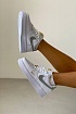 Кроссовки Nike Air Force 1 Mini Swoosh - Grey / Gold