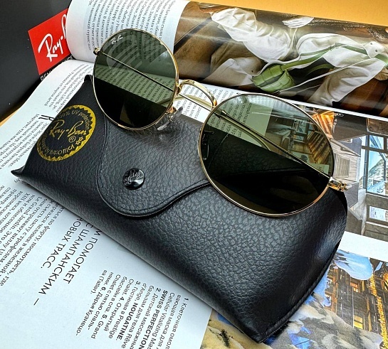 Солнцезащитные очки Ray-Ban Oval Metal - Green