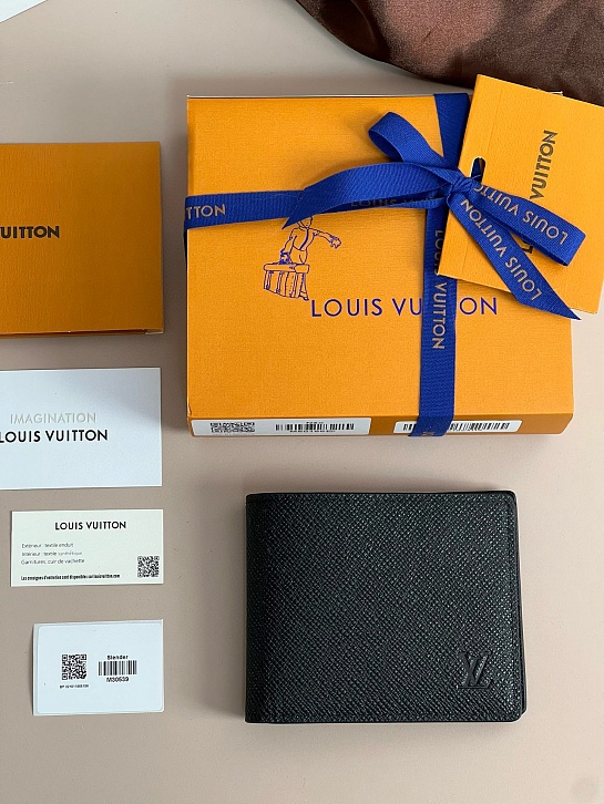Кожаный кошелёк Louis Vuitton Slender Premium 11x8.5x1 см