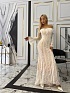 Кружевное женское платье с открытыми плечами MIU MIU