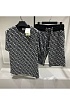Мужские шорты Burberry monogram-pattern - Grey