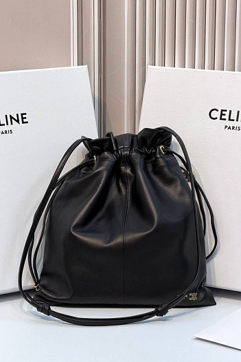 Кожаная сумка Celine Small Crystal Pouch premium 32x29x0.5 см   