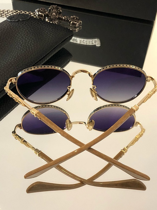 Солнцезащитные очки Chrome Hearts Metal Oval