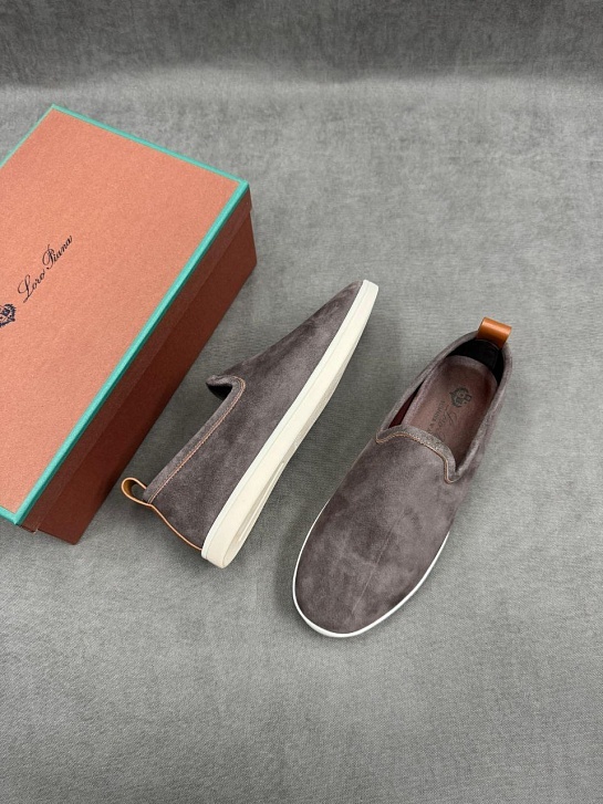 Мужские лоферы Loro Piana Venice Walk - Grey