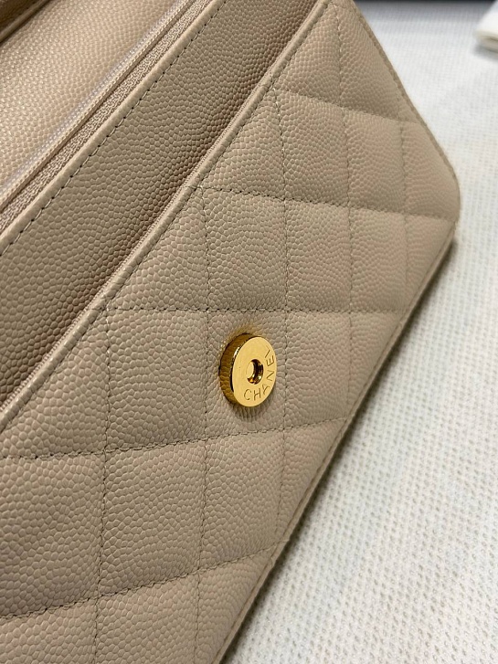 Кожаная сумка Chanel Wallet on Chain premium 19x12x4 см