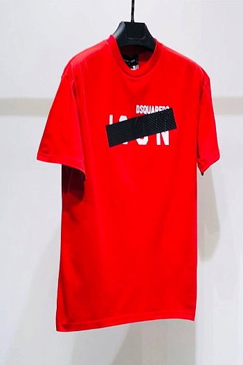 Мужская футболка Dsquared2 Tape Detail - Red   