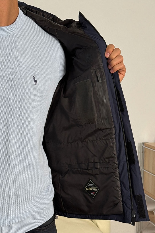 Мужской пуховик Prada Linea Rossa - Navy