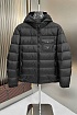 Мужской пуховик Prada logo-plaque - Black