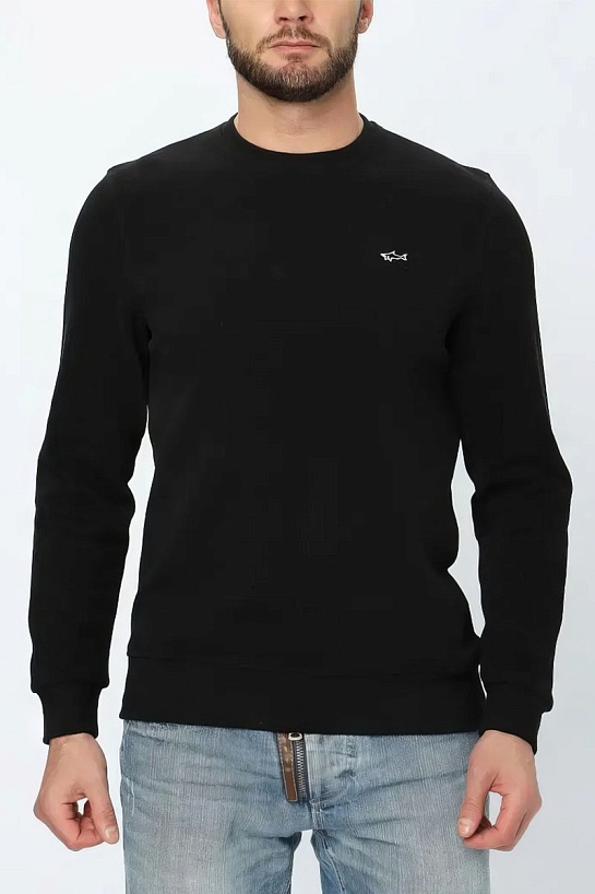 Мужской чёрный свитшот Paul & Shark