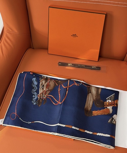Платок Hermes Grand Galop premium 88x88 см   