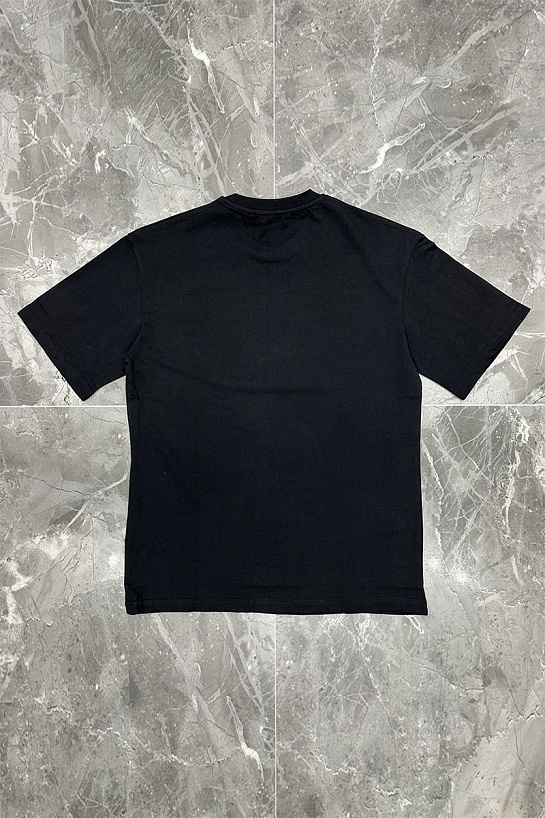 Чёрная оверсайз футболка Gucci GG logo-print