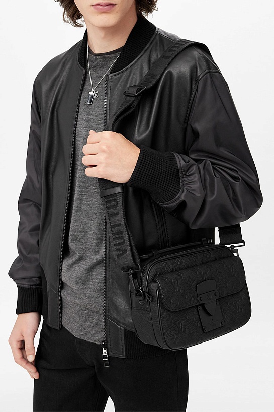 Кожаная сумка Louis Vuitton S Lock Messenger Tasche 24x17x8 см