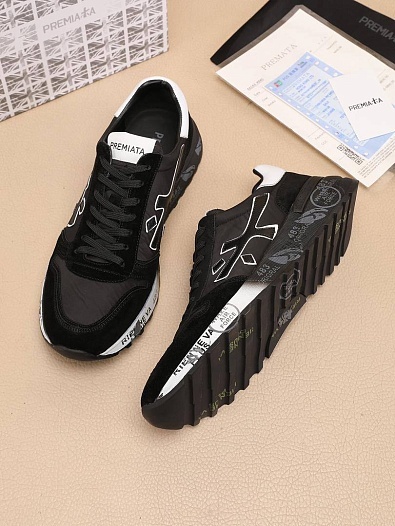 Комбинированные кроссовки Premiata Mick - Black   