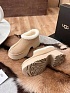 Женские замшевые ботинки UGG Heights Mini - Beige