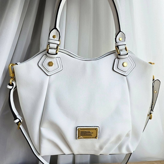 Женская сумка Marc Jacobs The Fran 43x28 см - White