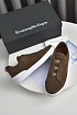 Замшевые кроссовки Ermenegildo Zegna Triple Stitch low-top - Brown