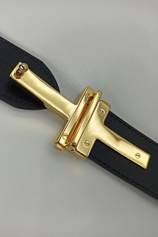 Двусторонний кожаный ремень Tom Ford (ширина 3.8 см, длина 120 см)