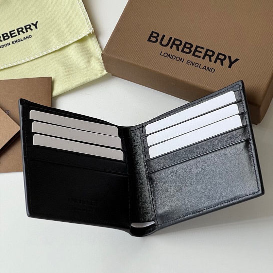 Кожаный кошелёк Burberry Premium 11x10 см