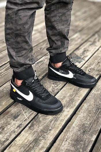 Кроссовки Off-White x AF1 Low "Black"   