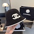 Чёрная вязаная панама Chanel premium