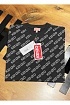 Чёрная футболка Kenzo monogram all-over