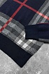 Мужская синяя кофта Burberry check pattern