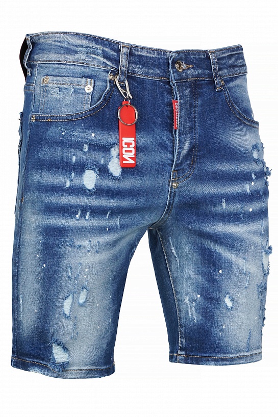 Джинсовые шорты Dsquared2 "ICON" - Blue