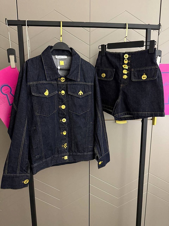 Женский джинсовый костюм Schiaparelli premium - Navy