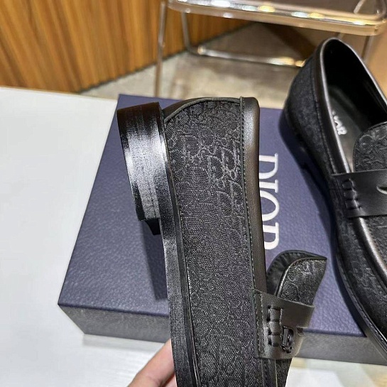 Мужские лоферы Dior Granville Oblique Jacquard