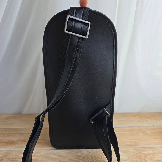 Кожаная сумка Bottega Veneta Intrecciato sling 27x15 см - Black