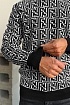 Чёрный джемпер Fendi FF Monogram