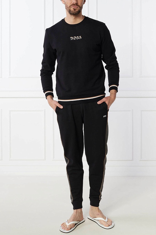 Мужской чёрный свитшот Hugo Boss Iconic