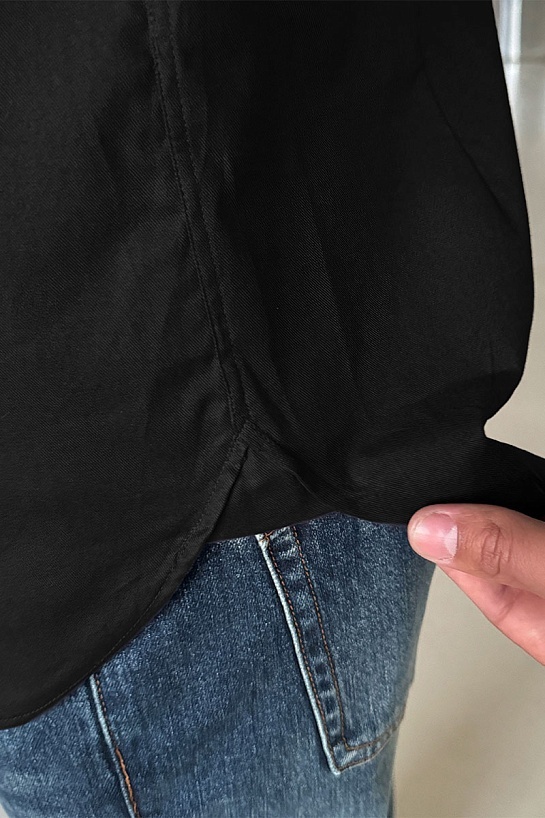 Мужская рубашка Burberry logo-embroidered - Black