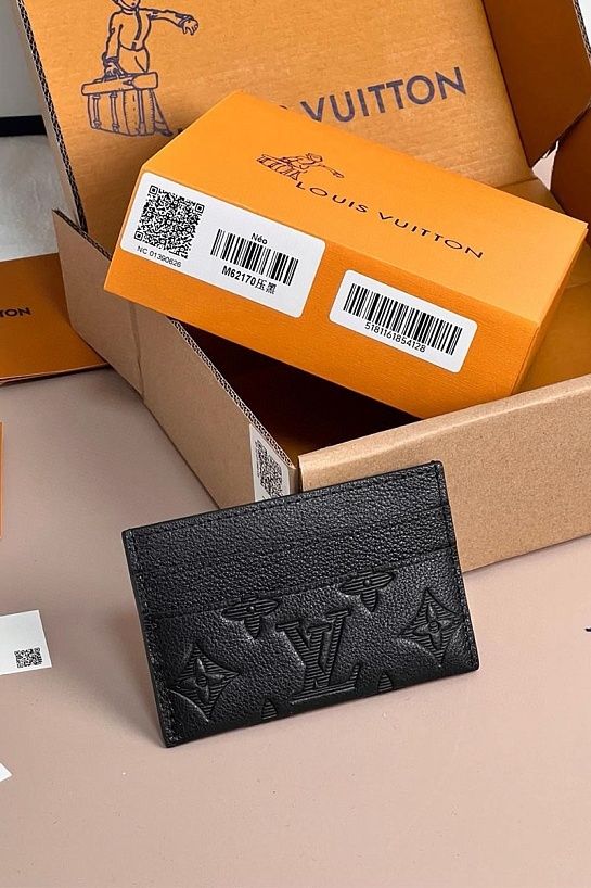 Кожаный кардхолдер Louis Vuitton Premium 11x7x0.5 см