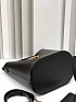 Женская кожаная сумка Celine Triomphe Louise Premium 23.5x24x16 см - Black
